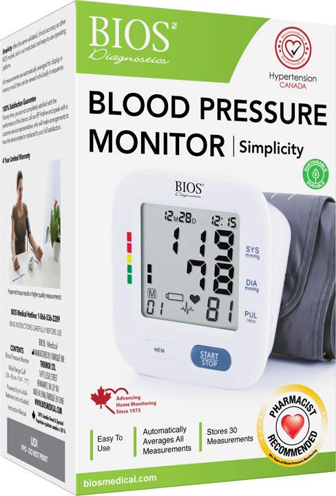 BIOS BD313 Blood Pressure Monitor - Simplicity