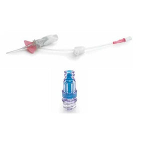 Unpacked BD Nexiva MaxZero Closed IV Catheter 20G × 1.25