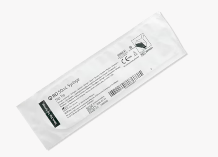 BD 309654 – 50 mL Luer Slip‑Tip Syringe (Sterile, Single‑Use) – Pack o