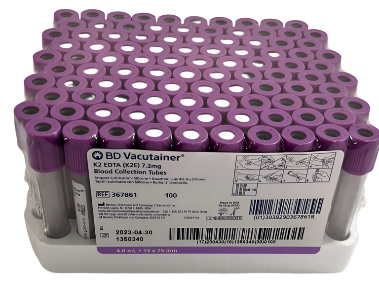 BD 367861 Vacutainer Plus EDTA 4 mL, Lavender