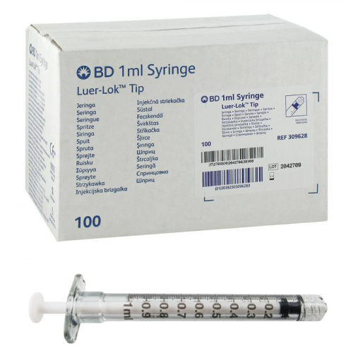 1ml Sterile BD Syringe Luer Lok