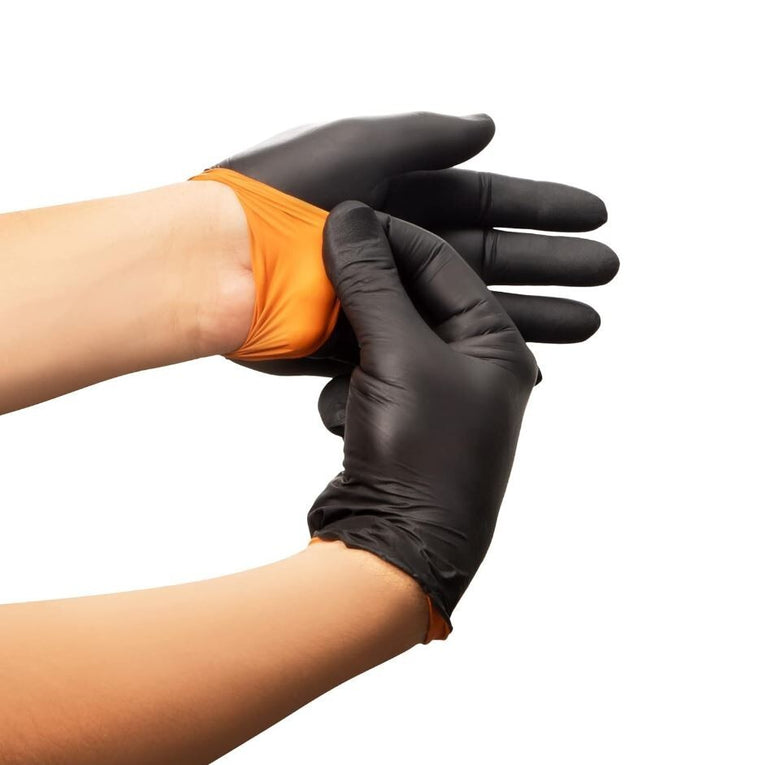 Halyard Black Fire Nitrile Exam Glove Box of 150