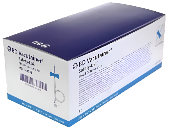 BD Safety-Lock Vacutainer 23G x 0.75