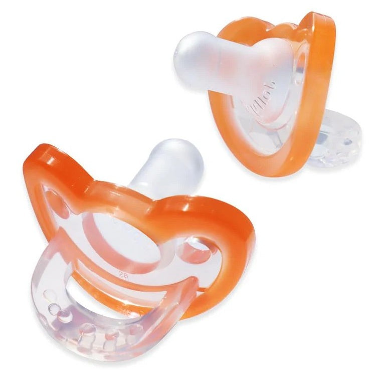 JollyPop Unscented Pacifiers 0-3 Months Orange - Case of 100