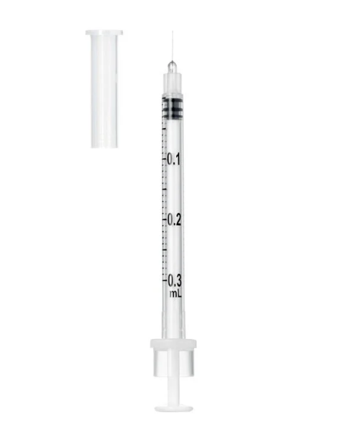 SOL-M 0.3ml Cosmetic Syringe with Fixed Needle 31G x 8mm