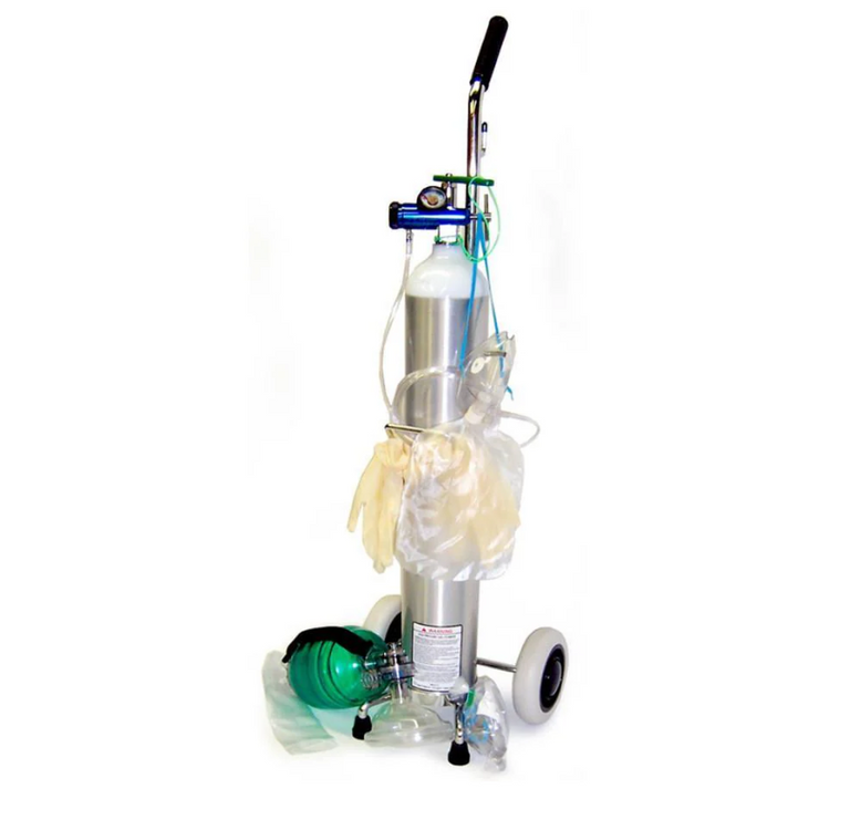 Crash Cart Kit with Oxygen Cylinder