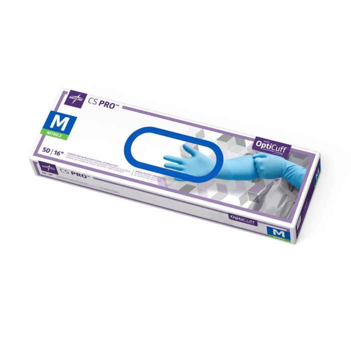 Medline CS Pro Nitrile Decontamination Exam Glove 16in Extended Length