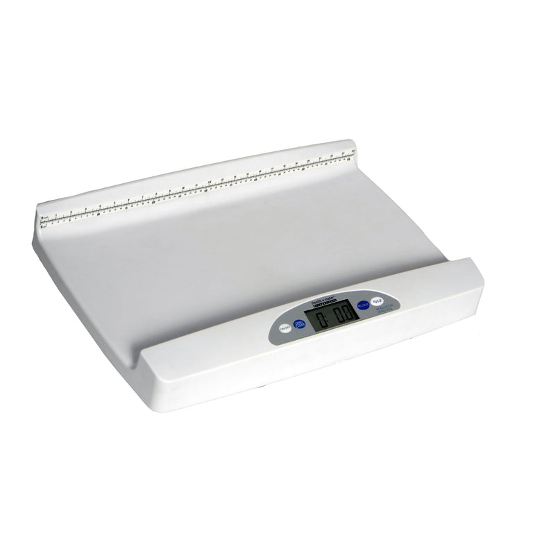 Health o meter® Professional 553 Series Digital Pediatric Tray Scale | Extra-Wide Tray | 44 lb / 20 kg | Measuring Tape & EMR Connectivity