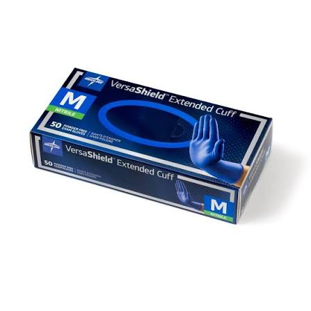 VersaShield Powder-Free Nitrile Exam Glove, Blue Box of 100