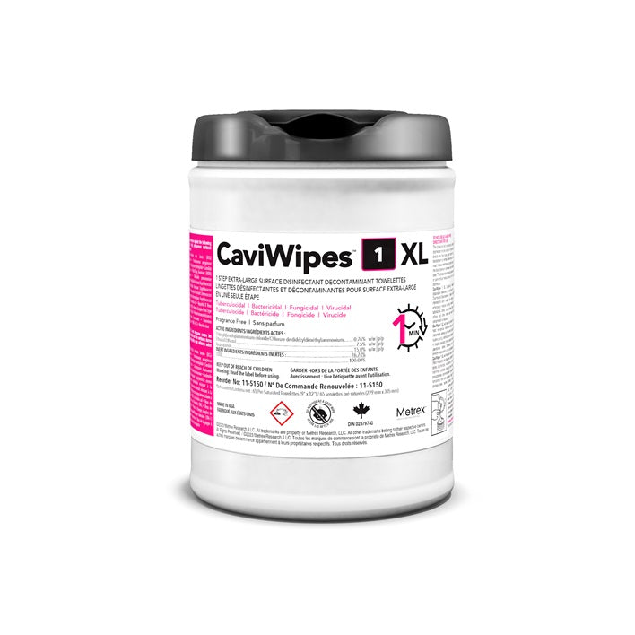 CaviWipes1 XL 65 Wipes /Tub Surface Disinfectant