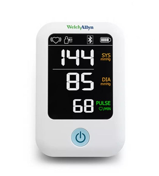 Welch Allyn ProBP 2000 blood pressure monitor with digital display front view on a white background