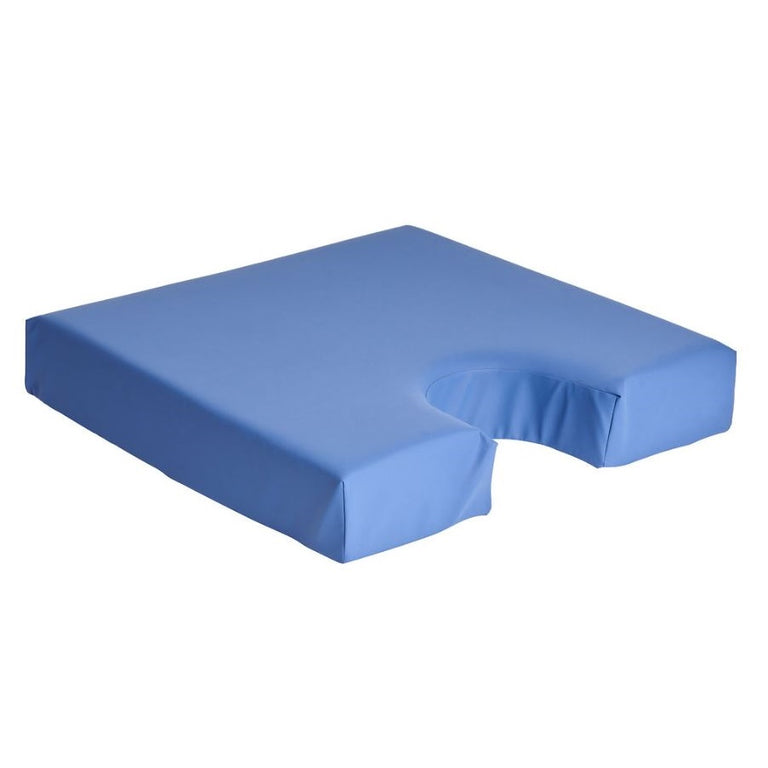 Belpro Viscoelastic Cushion 5lbs with Coccyx Opening, Blue Cover