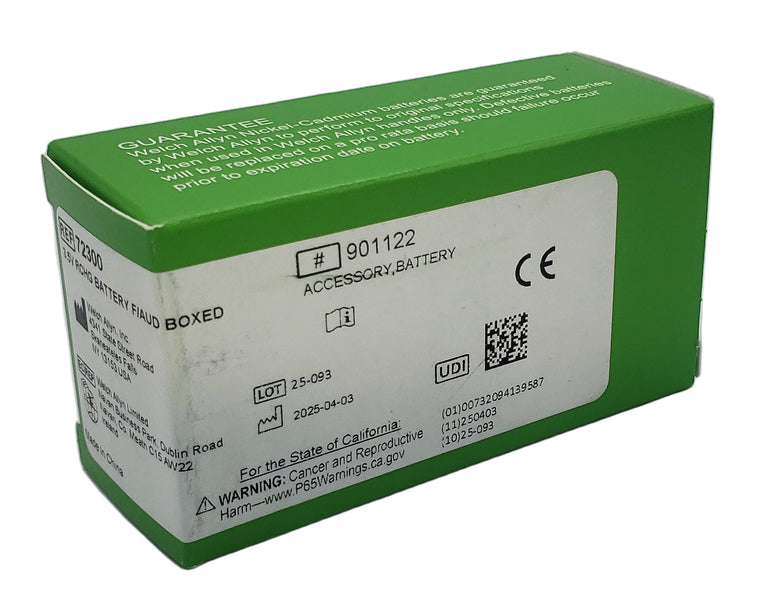 Welch Allyn 72300 Rechargeable Battery, Orange Lettering, 3.5V