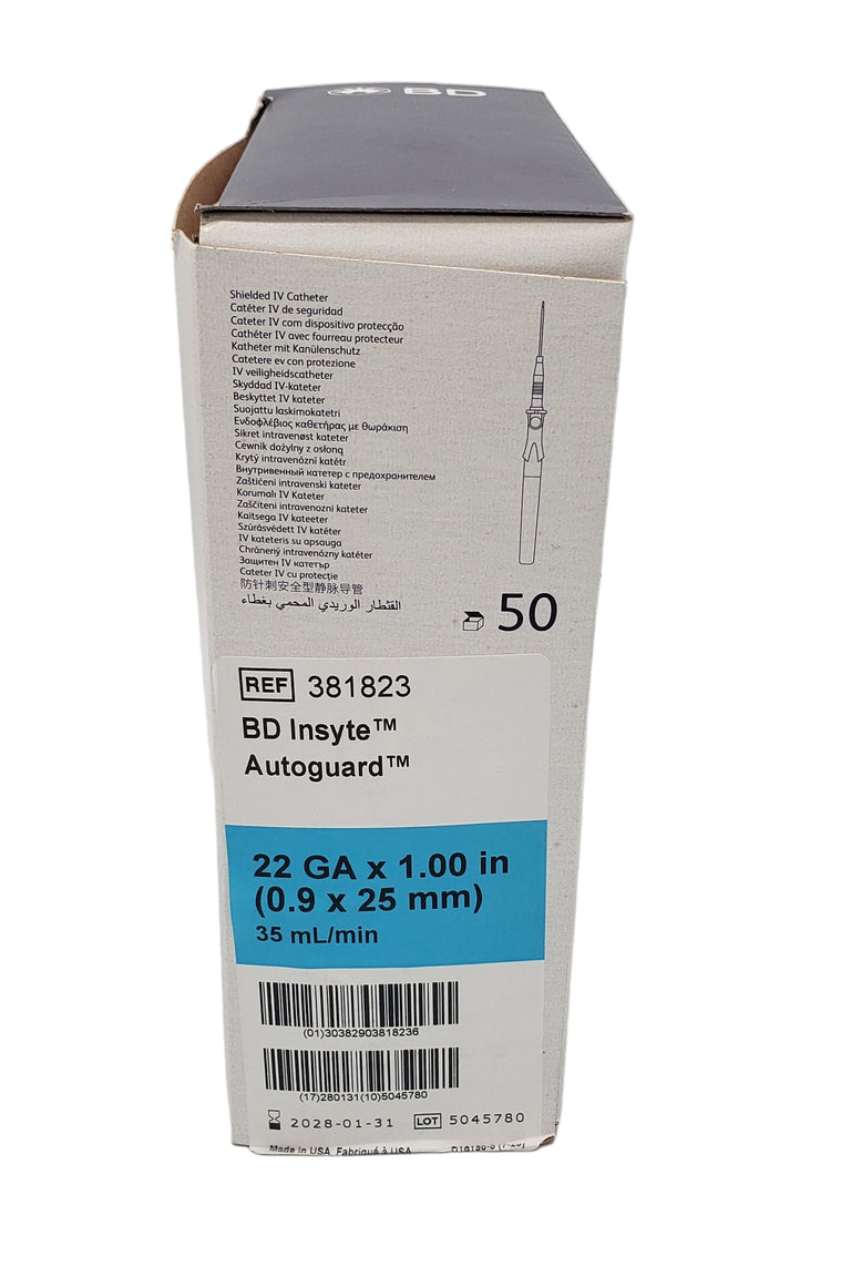 BD 381823 Insyte Autoguard  22G x 1