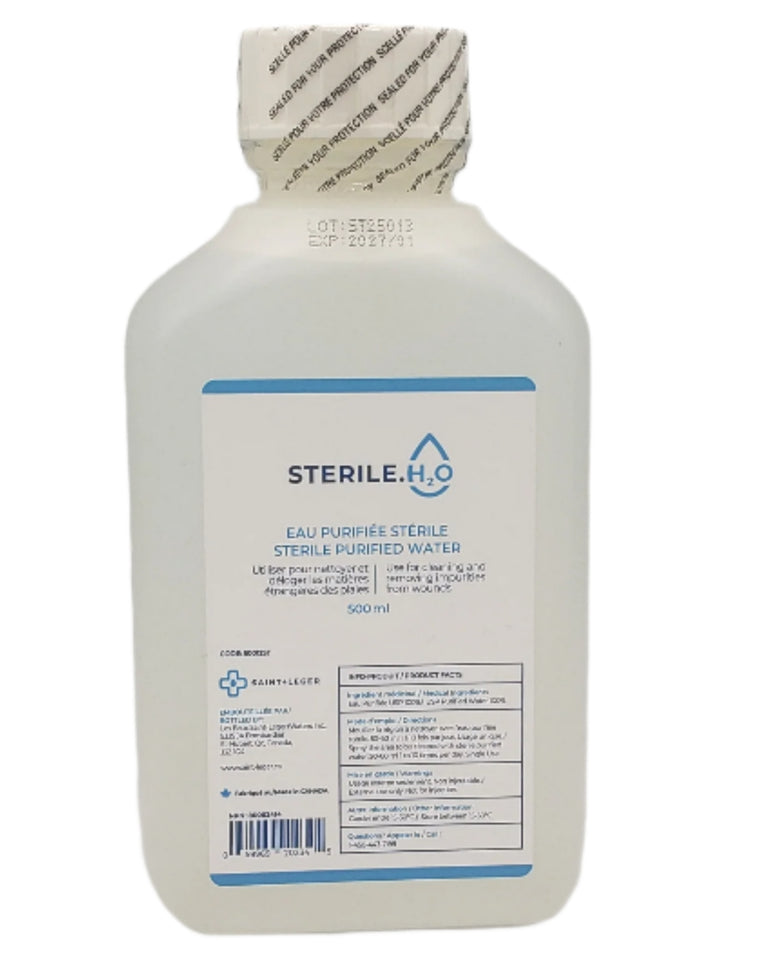 Sterile.H2O 500ML USP Sterile Water- Box of 12