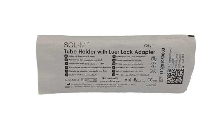 Sol-M Tube Holder w/ Luer Lock Adapter