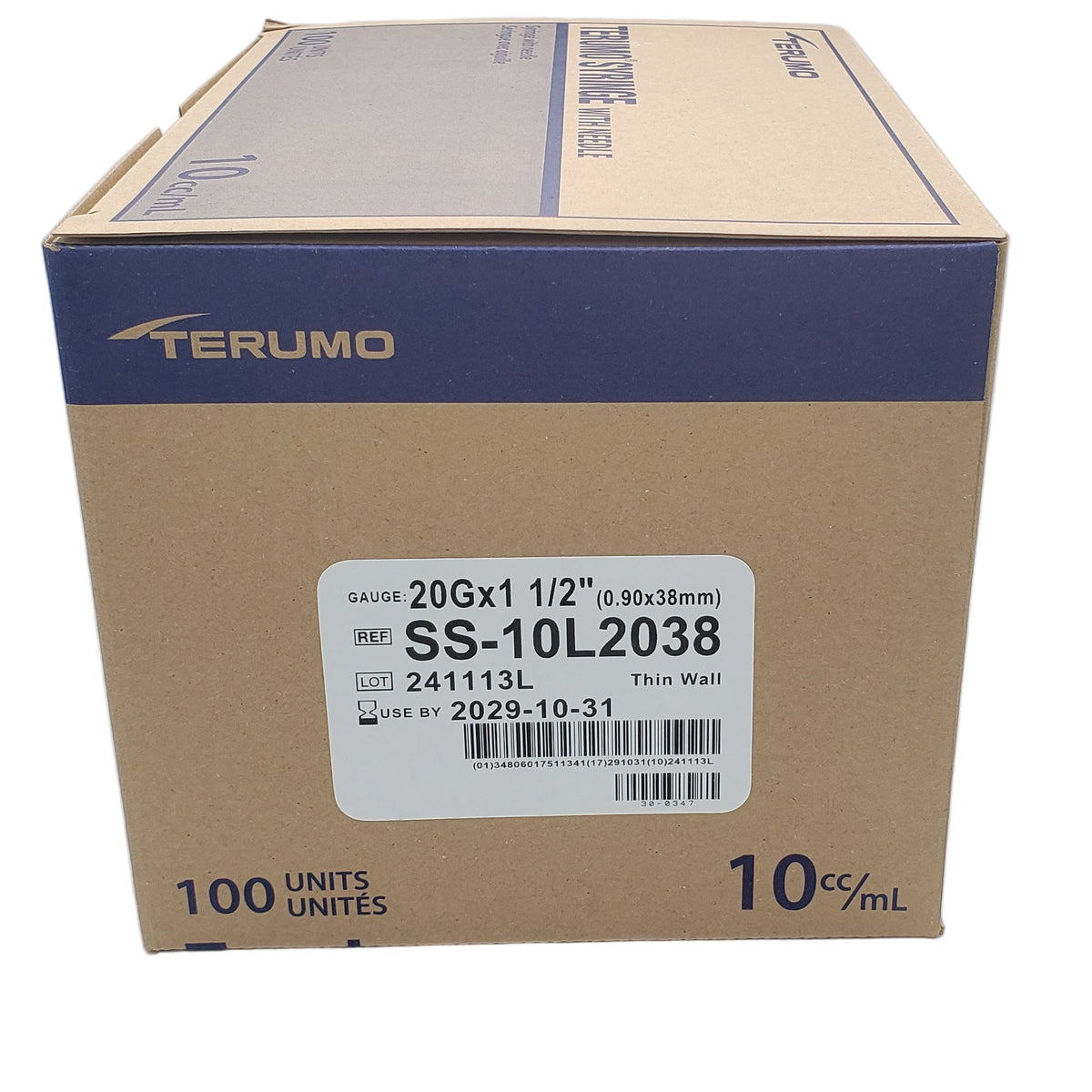 10ml Sterile Terumo Syringe Luer Lok with 20G x 1.5