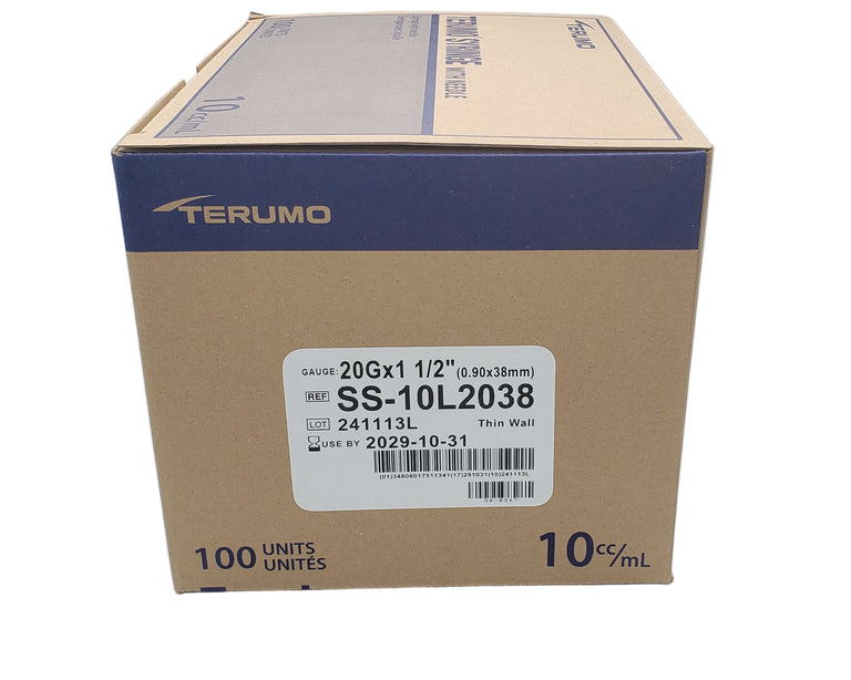 10ml Sterile Terumo Syringe Luer Lok with 20G x 1.5