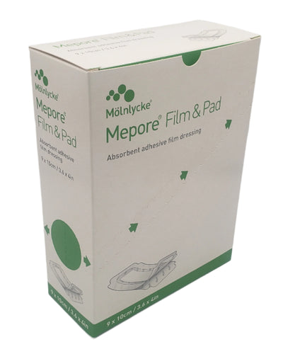 Mepore Film and Pad 9cm x 10cm Box of 30