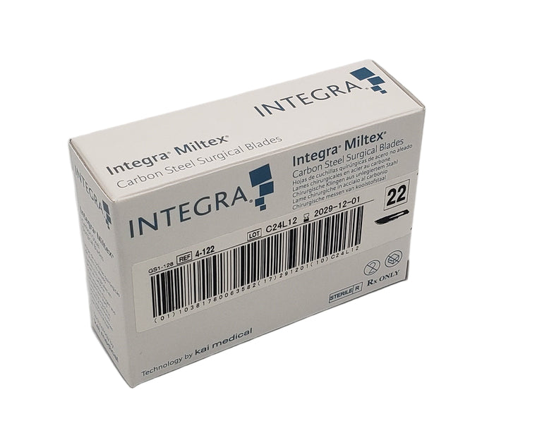 Integra Miltex 4-122 Carbon Steel Surgical Blades #22