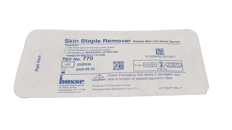Busse Skin Staple Removal Tray-Box of 12