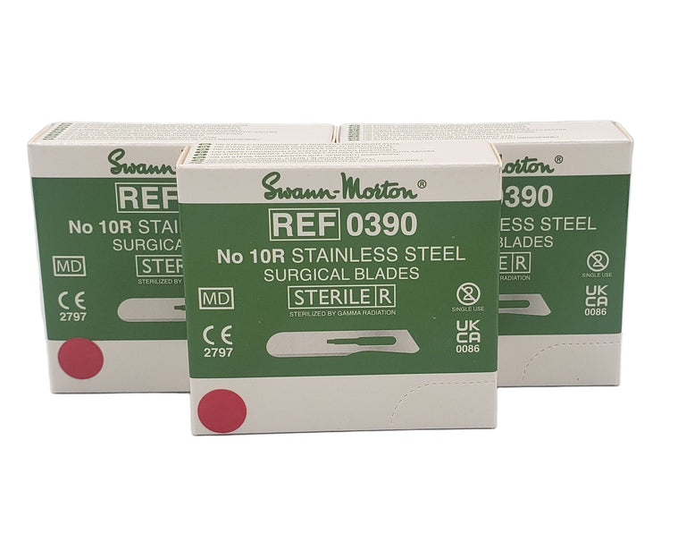 #10R Swann Morton Dermaplaning Scalpel Blade 100/Box