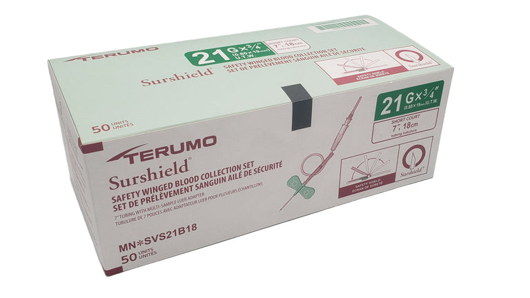 Terumo Safety Winged Blood Collection Set 21G x 0.75