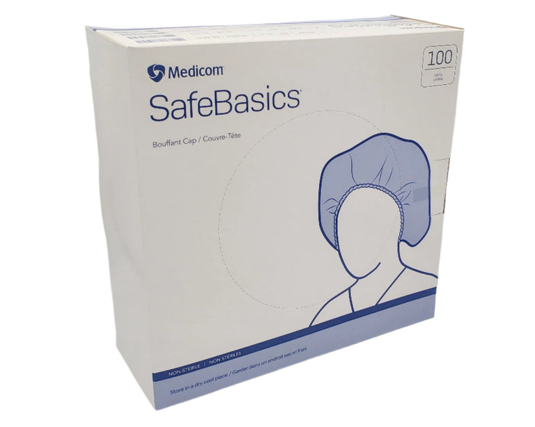 Medicom SafeBasics Bouffant Cap-Box of 100