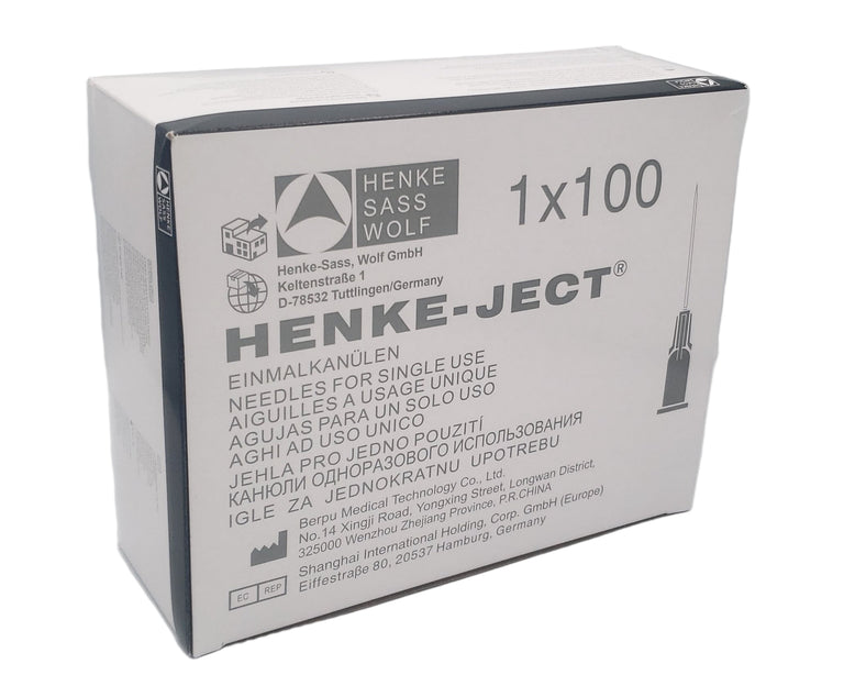 HSW Henke-Ject Hypodermic Luer-Lock Needle 22G x 4