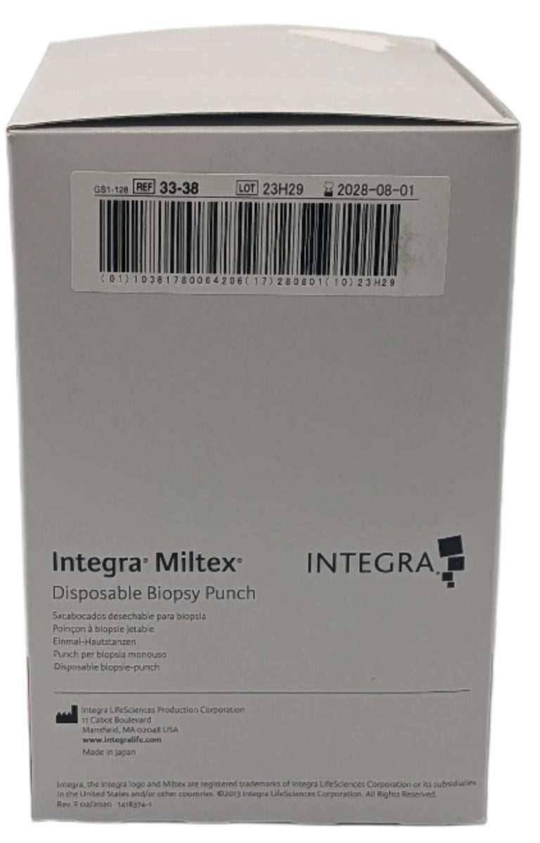 Integra Miltex Disposable Sterile Biopsy Punch Assorted