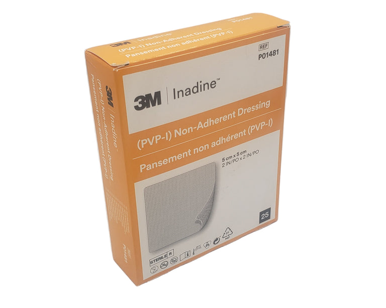 INADINE 5cm x 5cm PVP-I Non Adherent Dressing 25 / Box