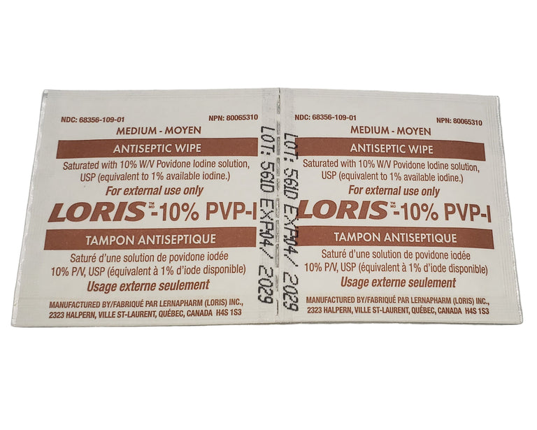 LORIS™ 10% W/V Povidine Iodine Swab Medium