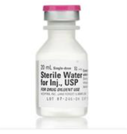 Sterile Water for Injection No Preservative 20ml