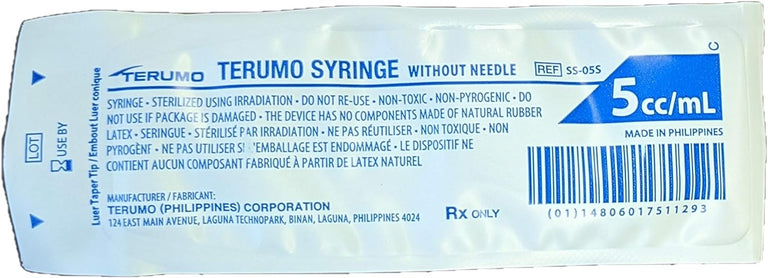 5ml Sterile Terumo Syringe Luer Lok