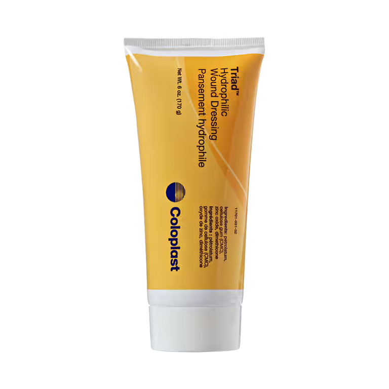 Coloplast Triad® Hydrophilic Wound Dressing 1967 | Zinc Oxide Paste | 170 g / 6 oz Tube