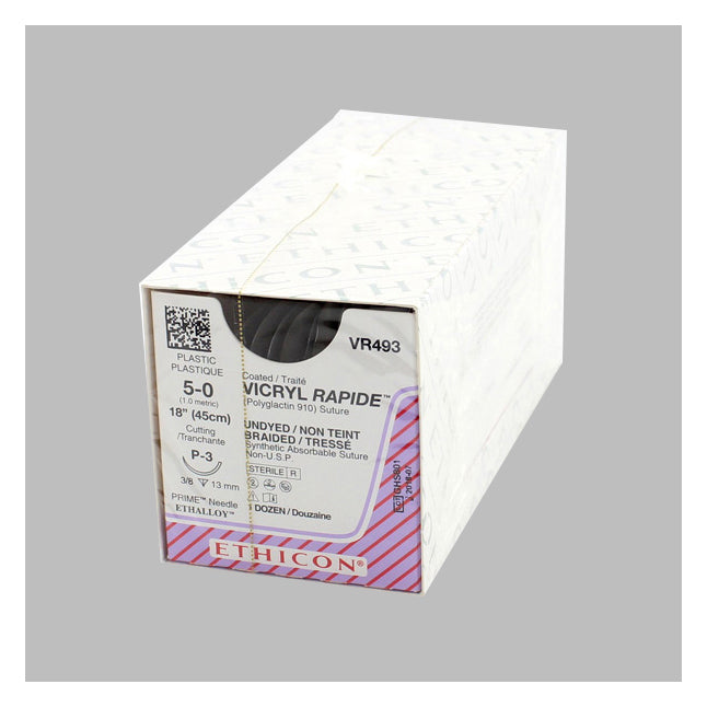 Ethicon VICRYL RAPIDE® VR493 | 5-0 Undyed | 18