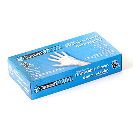 Diamond Touch Poly Gloves Box of 500