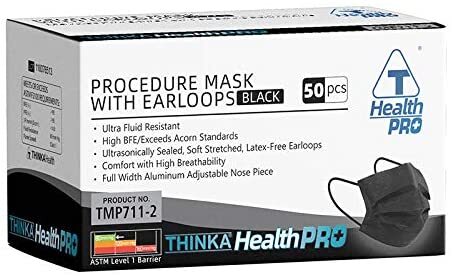 Thinka Black Procedure Mask Level 1