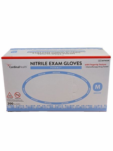 Flexal Nitrile Exam Textured Glove Box of 200