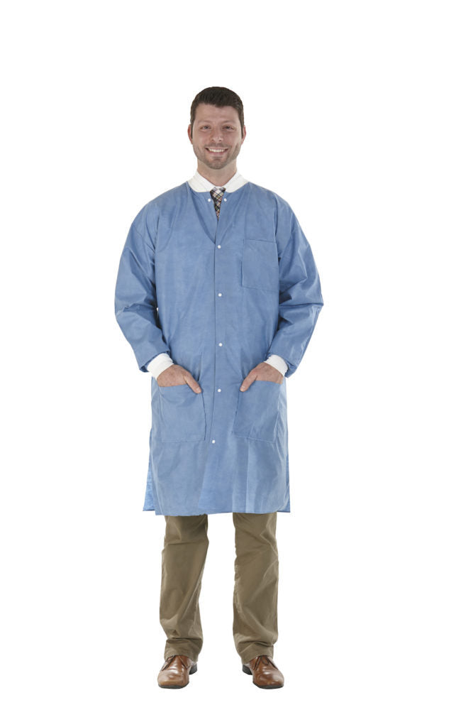 Medicom SafeWear™ Disposable
High Performance Lab Coat, Deep Blue, 12/ Bag