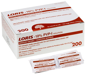 LORIS™ 10% W/V Povidine Iodine Swab Medium