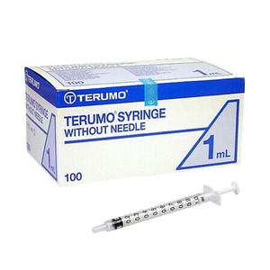 1ml (1cc) Sterile Terumo Syringe Slip Tip 100 Syringes /Box