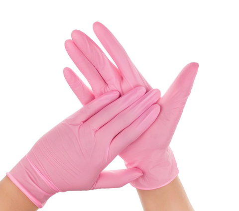 Medicom True Fit Thin Nitrile Exam Glove Pink Box of 300