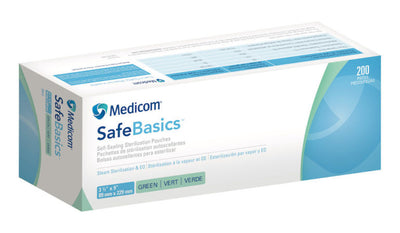 5.25"x 10" Medicom SafeBasics Sterilization Pouch 200/Box