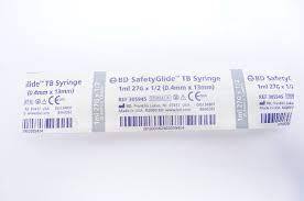 1ml x 27G x 1/2 BD TB Syringes SafetyGlide REF 305945