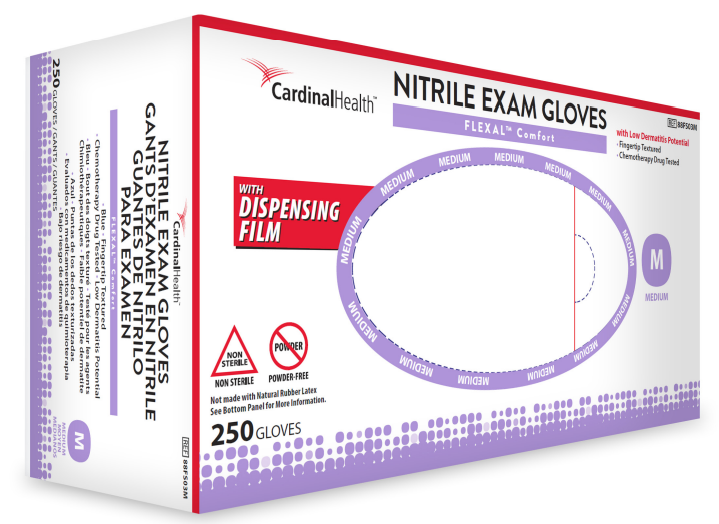 Flexal Comfort Nitrile Exam Glove Sensitive Skin Box of 250