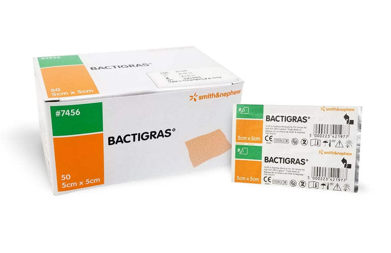 Bactigras 5cm x 5cm Antiseptic Chlorhexidine Dressing