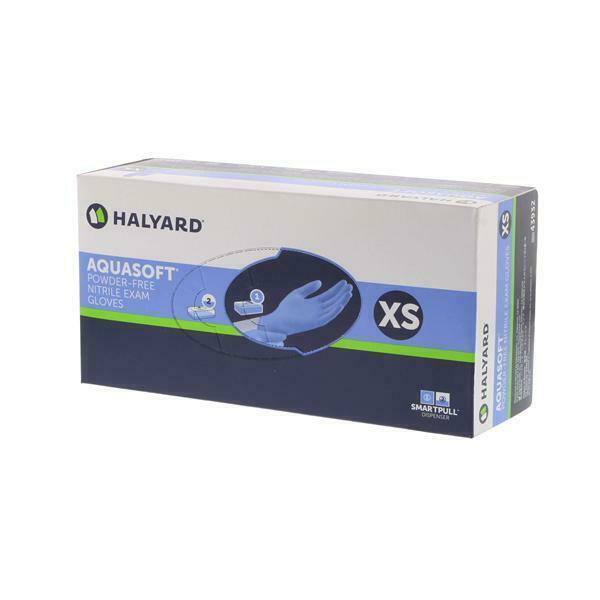 Halyard AQUASOFT Nitrile Exam Gloves Powder-Free | Box of 300