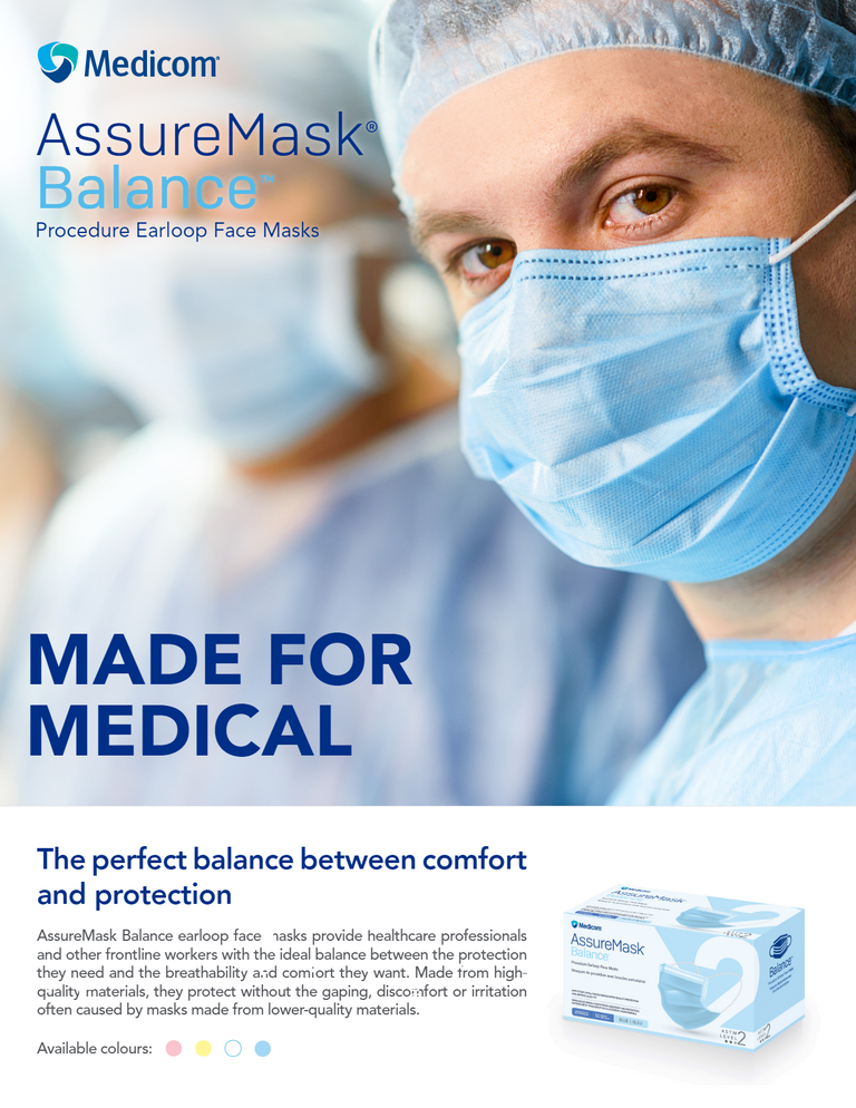 Medicom AssureMask Balance Level 2 Mask White