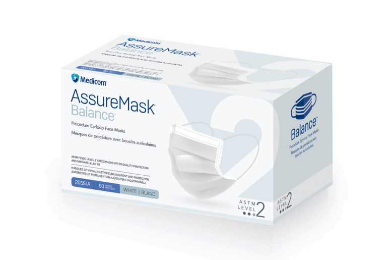 Medicom AssureMask Balance Level 2 Mask White